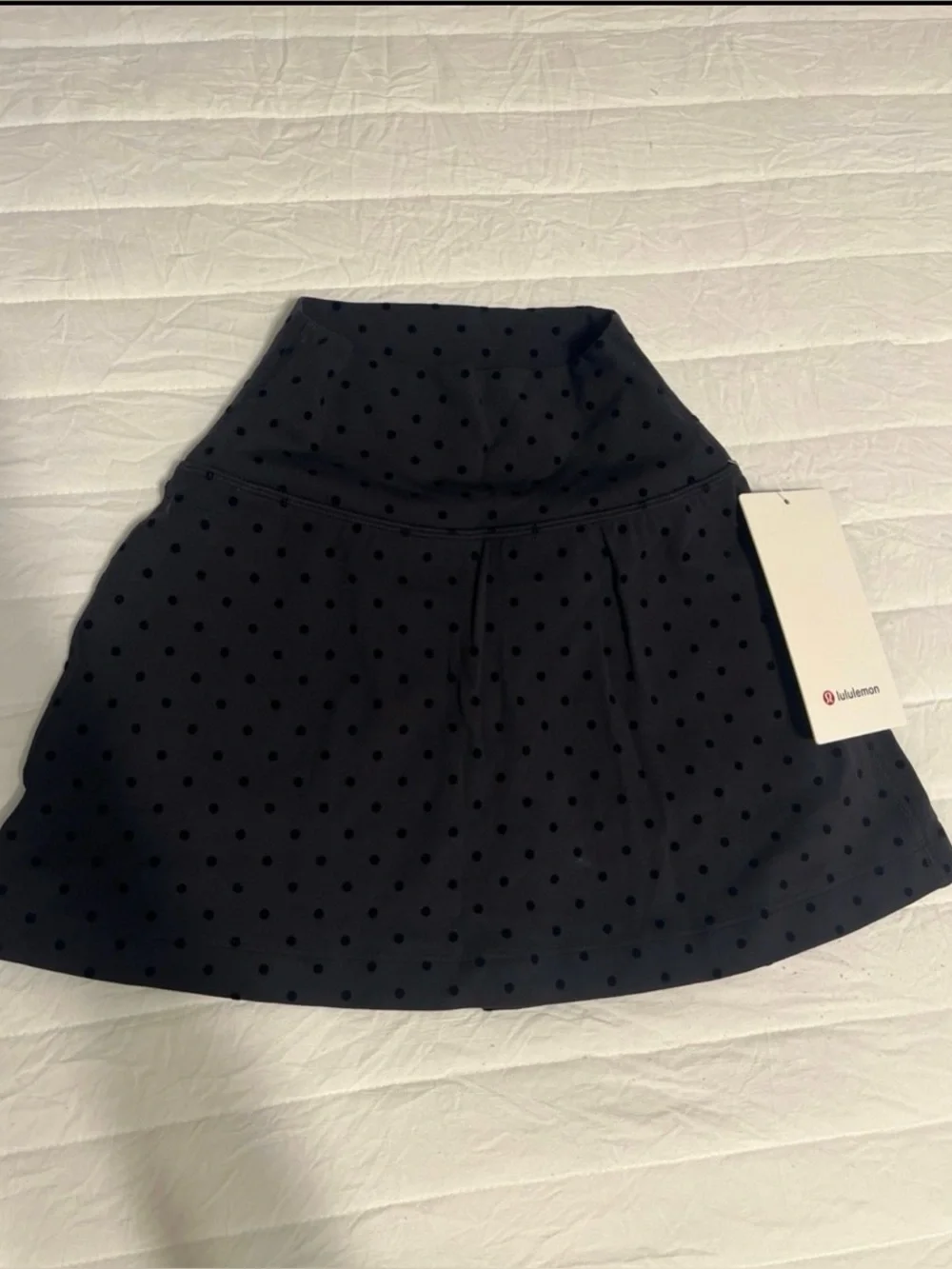 lululemon athletica Black Polka Dot Skater Skirt